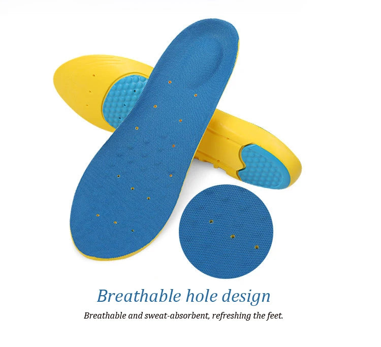 Orthopedic Insole EVA Arch Support Pads Sport Sole For Sneakers Basketball Shoes Sweat Breathable Men's And Women's Insoles