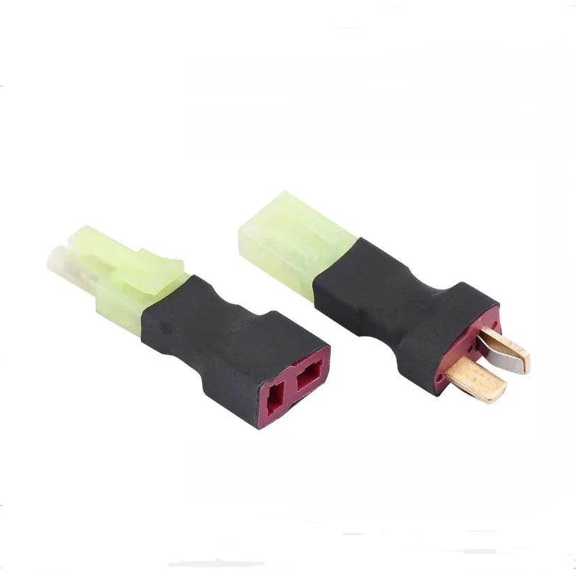2 Pcs Deans T Plug Style to Tamiya MPX Mini Tamiya Female Male Adapter Wireless Connector Plug for RC FPV Drone Car Lipo Battery