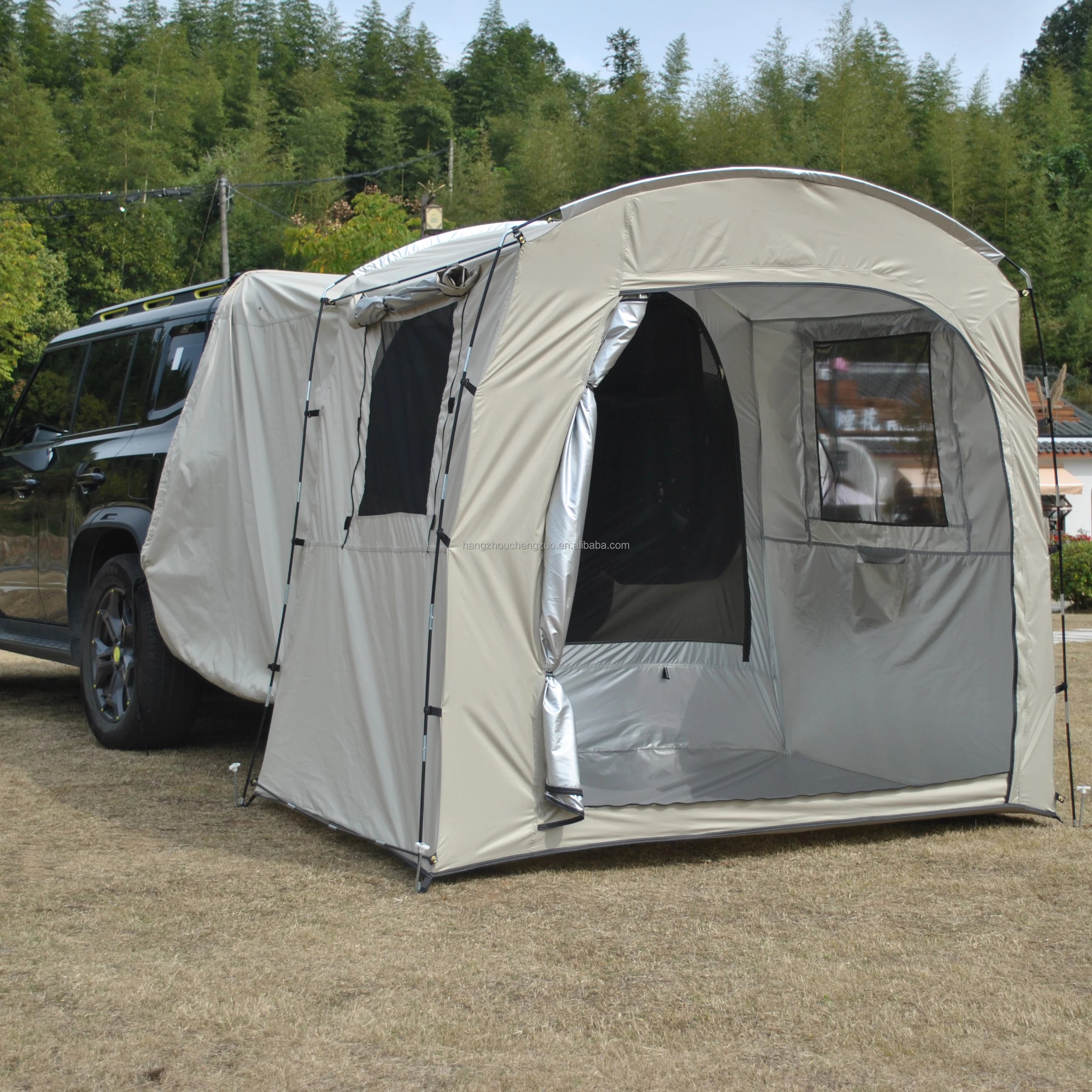 Car Rear Rest Tent Long-distance Driver's Tent 2/3 Person Car Tent, SUV Tailgate Tent, Car Hatchback Tent with Screen Window