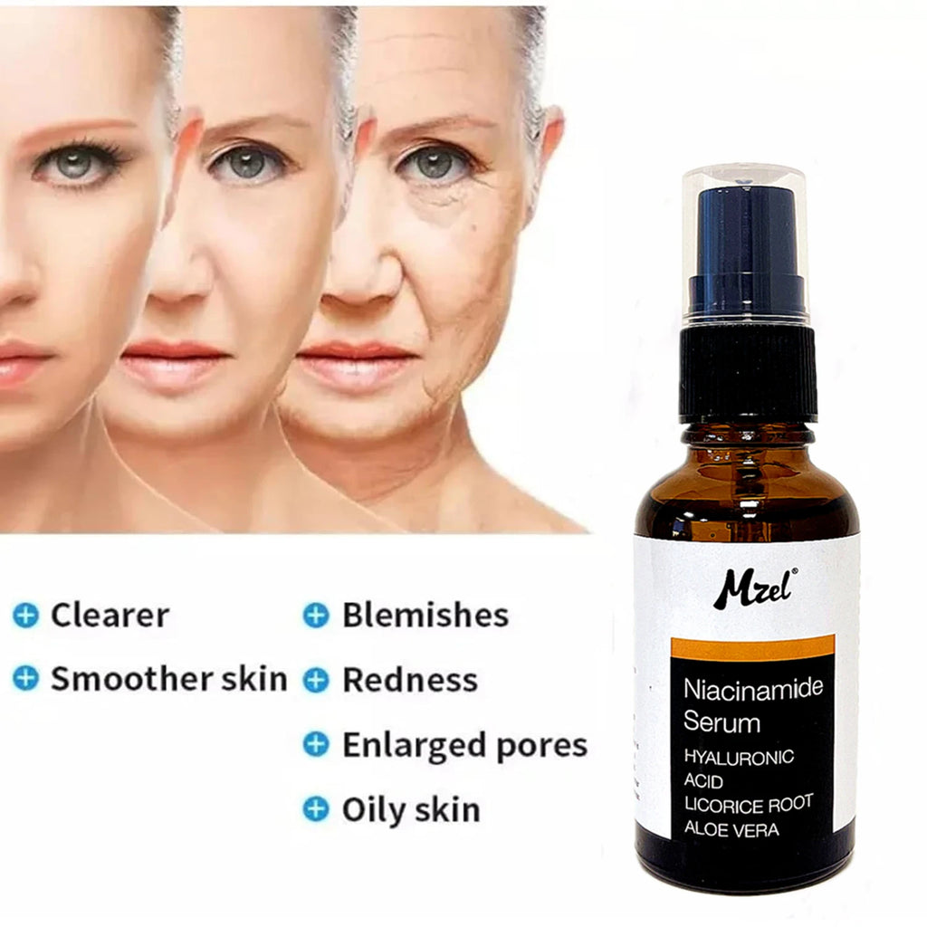 Niacinamide Whitening Serum for Face 10% with Hyaluronic Acid,  Anti Aging B3 Hydrating Nicotinamide Serum for Women & Men