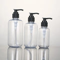 100ml 200ml 300ml Round PET Plastic Pump Press Bottle for Body Wash Lotion Shower Gel Shampoo Packaging
