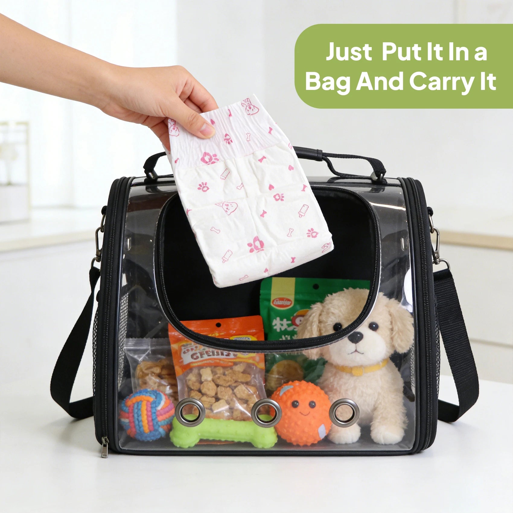 Disposable Female Dog Diapers Super Absorbent Leak-Proof for Heat Incontinence Travel