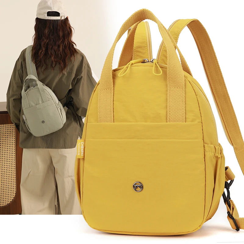 Multifunctional PU Material Backpack Fashionable  Easy Matching for Work & Outings Nut Bag