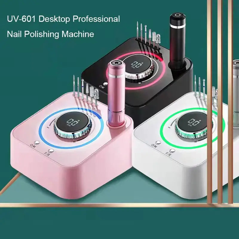 Portable 40000 RPM Nail Drill Machine with Silent Polishing Electric Nail Drill E File