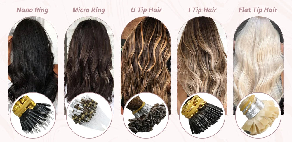 Ugeat Flat Tip Hair Extensions 14-24" Natural Straight Flat Tip Keratin Hair Extension 50/100g Remy Pre Bonded Hair Extensions