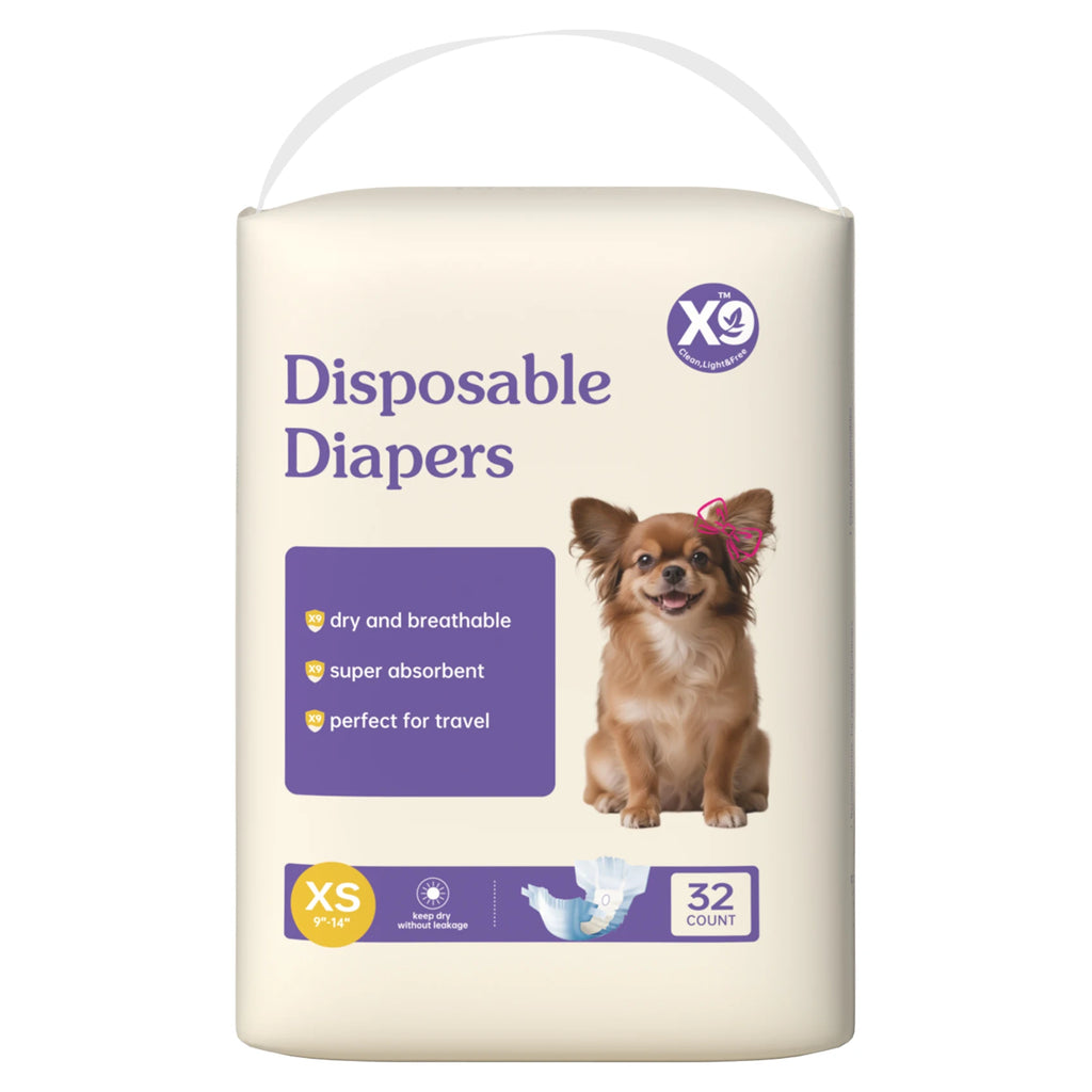Disposable Female Dog Diapers Super Absorbent Leak-Proof for Heat Incontinence Travel