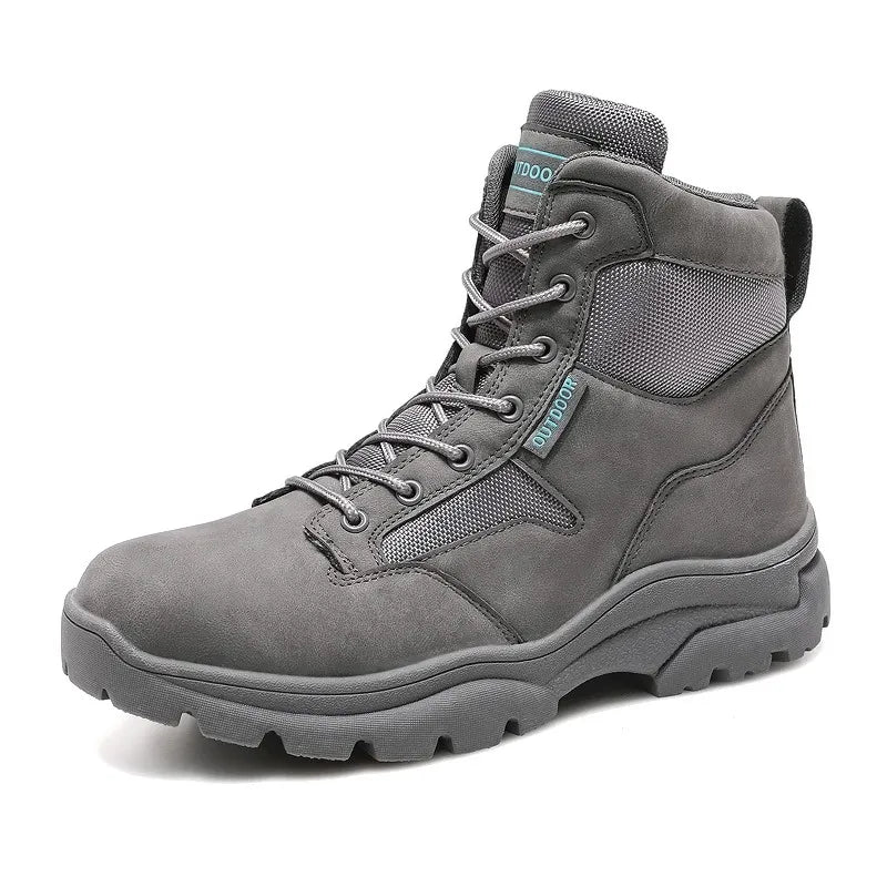 Men's Mountaineering Boots Outdoor Hiking & Trekking Backpacking Shoes High-top Lace up Tooling Work & Safety Tactical Boot