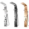 Modern OEM ODM DIY Customized Wall Mounted Bathroom Shower Faucet Mixer Tap Stainless Steel SPA Back Jet Massage Shower Panel