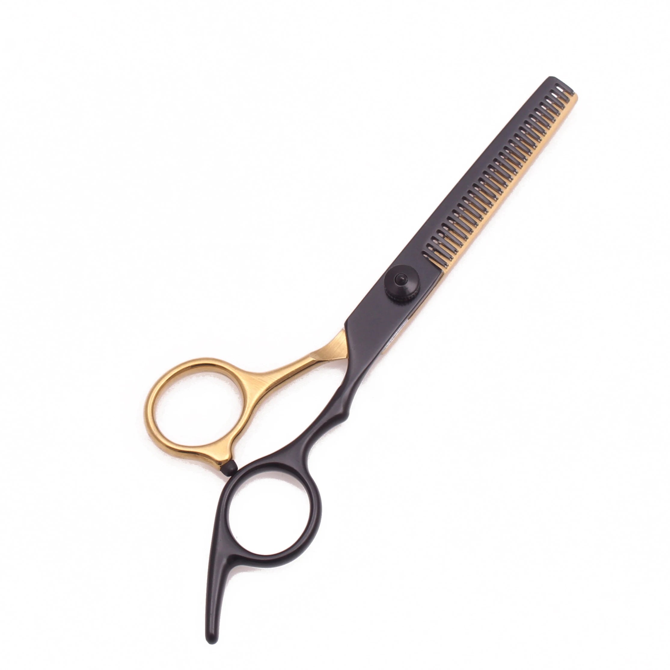 Hair Scissors Set Japan Stainless 6" Sharp Thinning Shears for Barber Shop Haircut Salon C1001 Gold Black Hairdressing Scissors