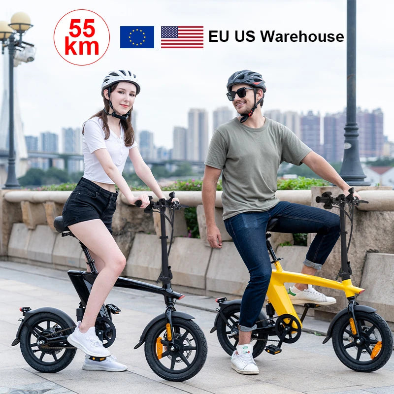 Dropship New Arrivals Christmas Gift 250W Electronic EBike H1 Ebike Foldable Folding Adult Electric Bicycle WIth Digital Display