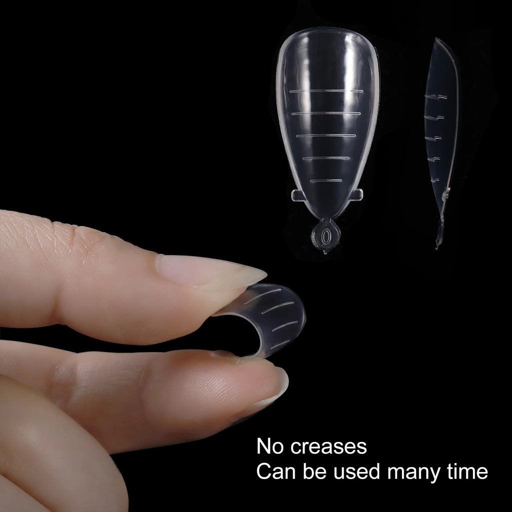 BNG Top Forms for Nails Dual Forms Nails Forms for Extension Full Cover Quick Building Gel Mold Tips Poly Nail Gel Mold