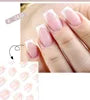 24 Pcs French Style Romantic Art Acrylic Press on Nails Artificial Fingernails Candy False Nails Dating  Party 2422