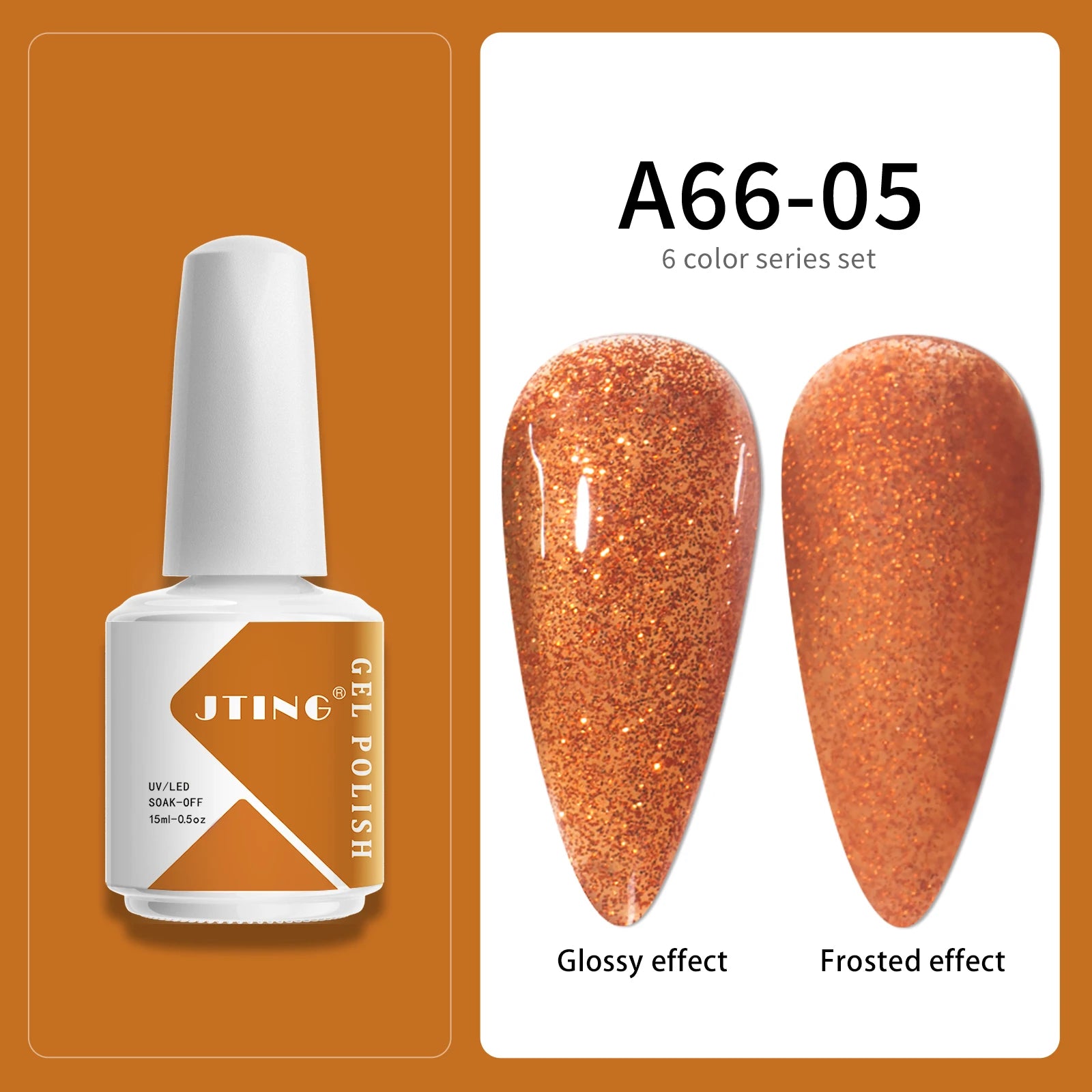 JITNG Factory Price High Quality Pigment Natural Resin Nail Gel Polish UV LED Lamp Gel 6colors Kit OEM Custom Private Brand logo
