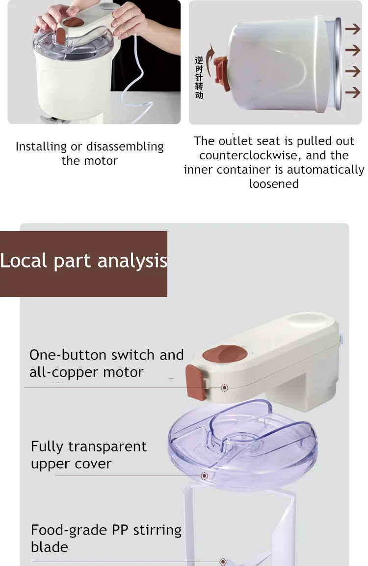 Automatic Bench Top Simple Operation Large Capacity Mini Soft Ice Cream Machine for Home DIY Ice Cream Machine Manual