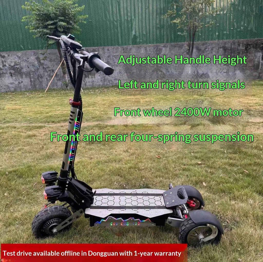 E3 Folding Small City Commuting Portable Three-Wheel Anti-Slip Electric Pedal Scooter 48v13a 2500w motor power for woman adult