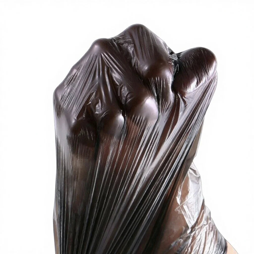 Kangle Black Polyethylene Trash Bags 10pcs Roll 50x70 70x90 80x110 90x120 110x120 Star Seal Bottom Sustainable Household Bags