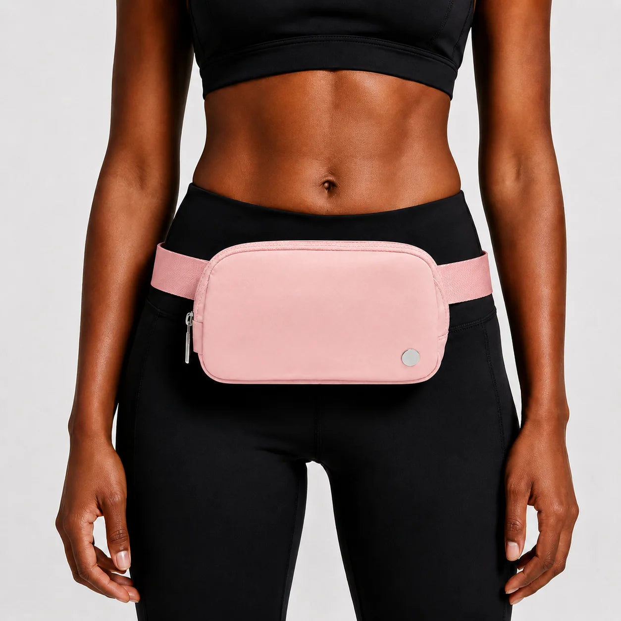 USA Oversea Warehouse 1L Nylon Waterproof Chest Bag Fanny Pack Waist Bag Belt Bag Crossbody Waist Belt Sport Workout Waist Bag