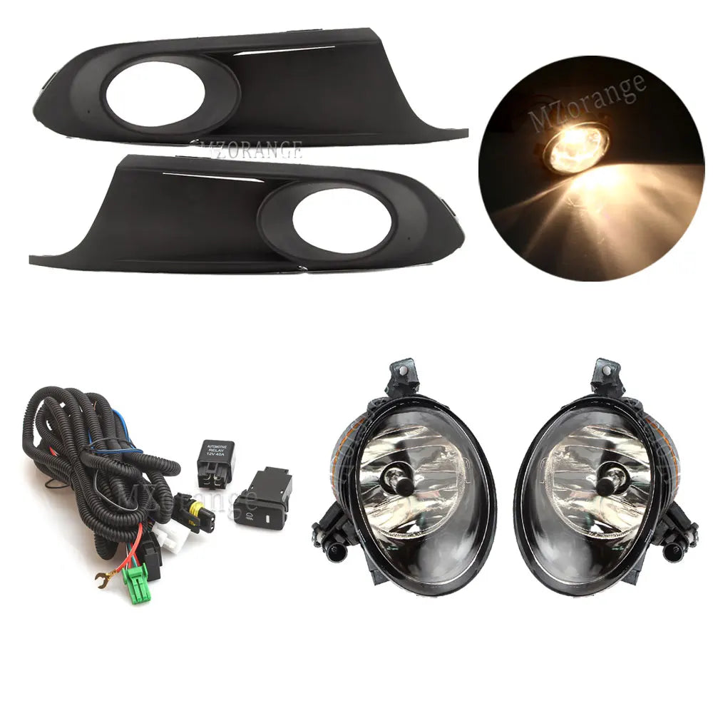 Fog Lights for VW Jetta 6 A6 MK6 2011 2012 2013 2014 LED Front Bumper Light Cover Grill Bezel Halogen Lamp Headlight Fog lamps