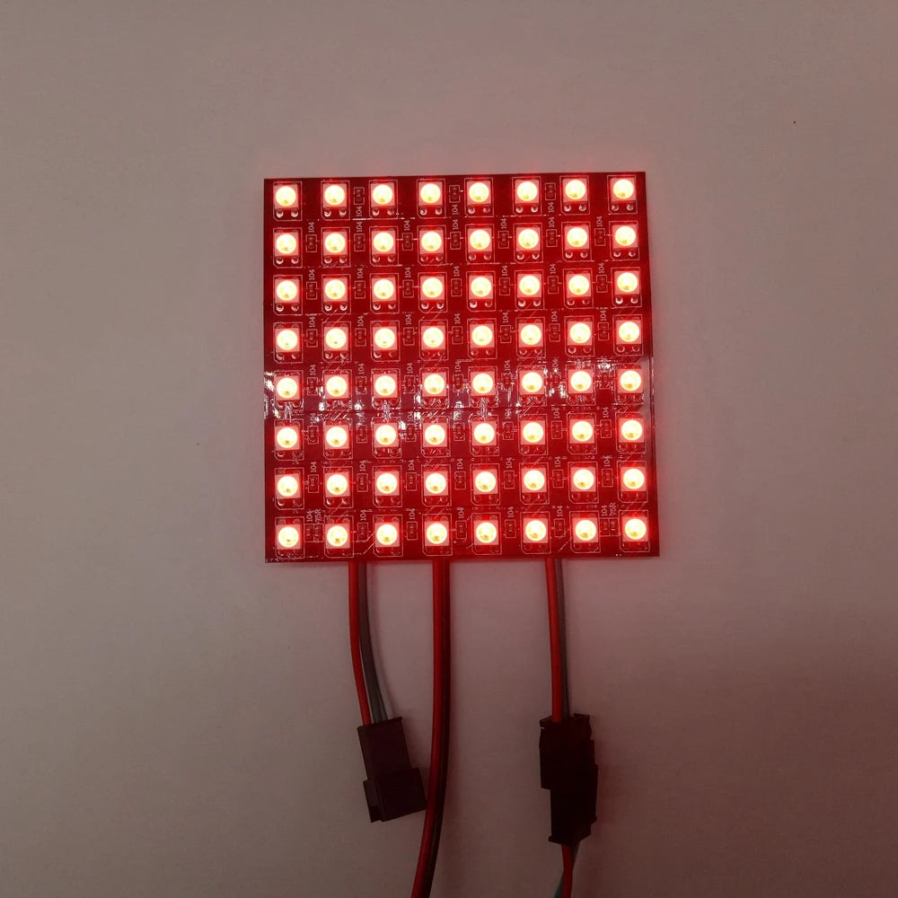 WS2812B LED Digital Flexible Individually Addressable Panel Light WS2812 8*8 16*16 8*32 Pxiels Module Matrix Screen DC5V