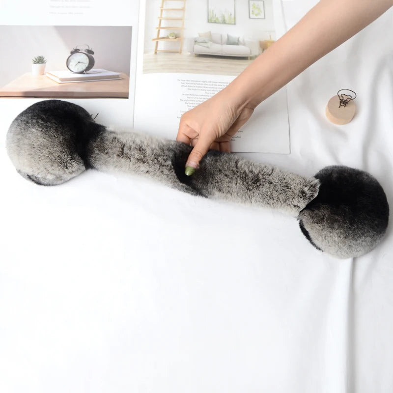 Natural 100% Rex Rabbit Fur Earmuffs Women Fashion Men Warm Russia Winter Real Fur Earmuffs Children Ear Cover fur Earlap Girl