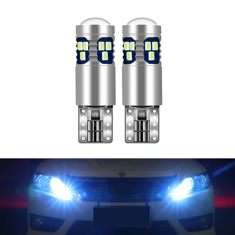 For Audi Q3 8U FY Q5 8R Q7 4L 4M 2pcs T10 W5W LED Bulbs Car Position Parking Width Light Accessories