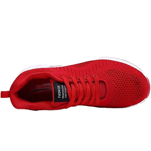 Wholesale Women Sports Round Head Lace-up Flying Woven Casual Sports Shoes Running Shoes for Ladies