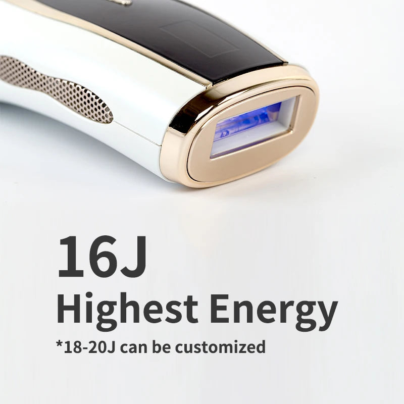 Women's Home Use IPL Hair Removal Epilator Ice-Cooled Laser Device for Personal & Car Hair Removal for Household Use