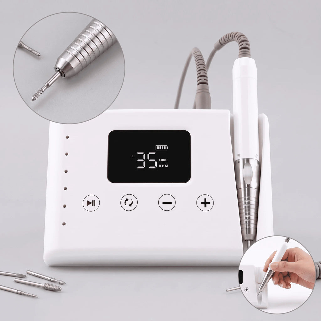 2026 Wholesale OEM Customized Logo Nail Drill 85W Brushless 35000RPM New Design Manicure Cordless E-file Machine