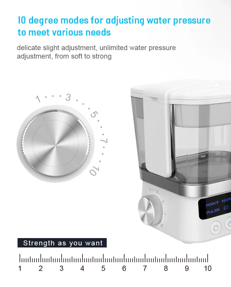 Oral Irrigator Dental Water Flosser Electric Cleaner 600ml Oral Hygiene Dental Flosser Waterflosser