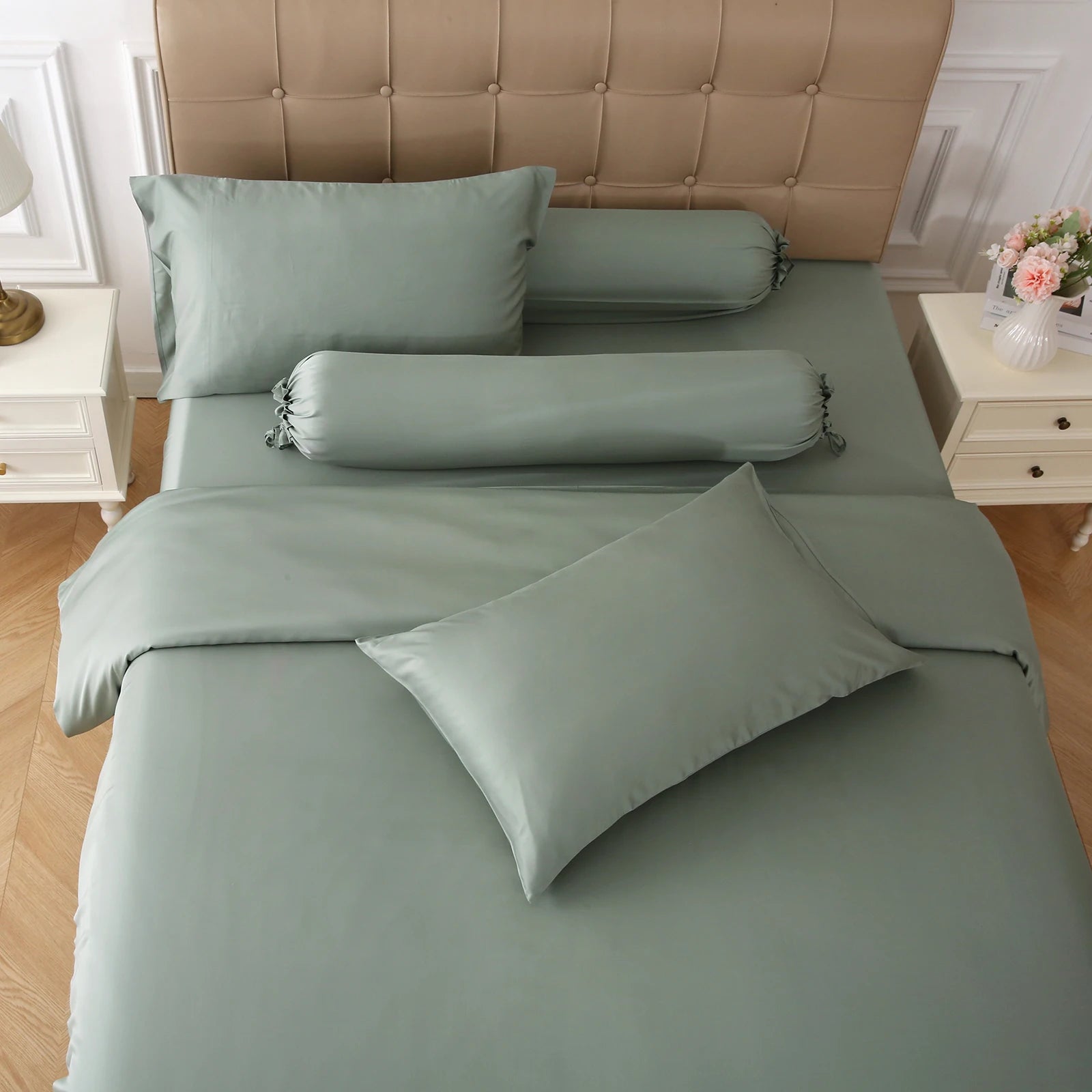 100% Organic Bamboo Duvet Cover Set Envelope Sateen Weave 400TC Oeko-Tex Certified