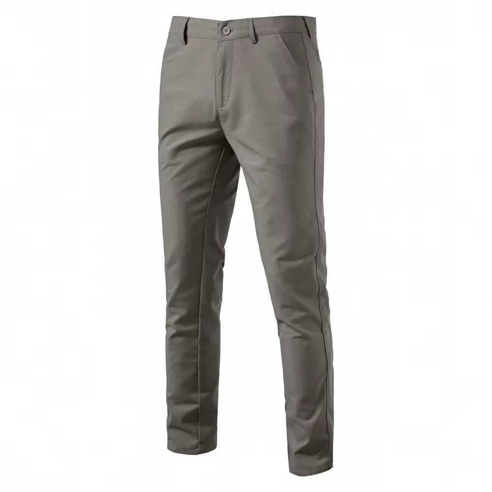 Wholesale New Breathable Straight Youth Solid Color Versatile Men's Pants Sehe Fashion