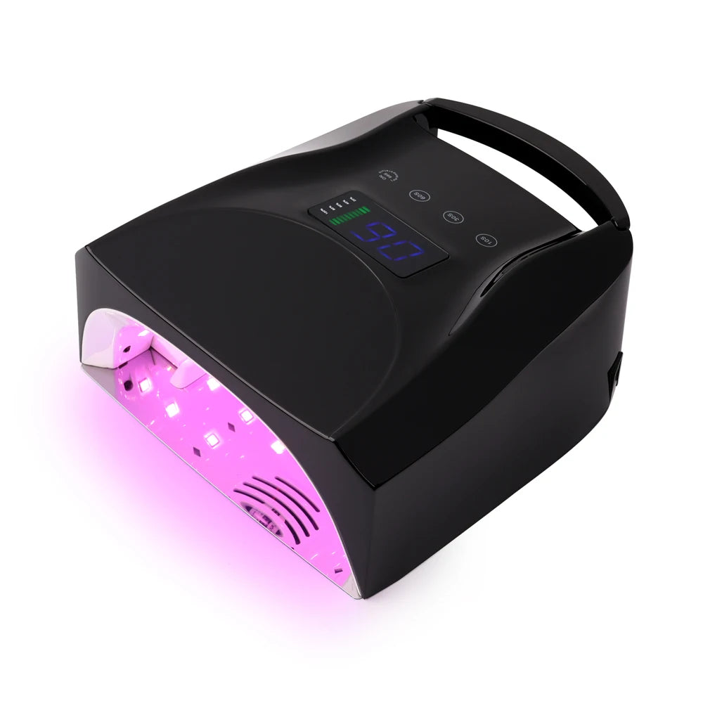 2026 High Power 96w Gel UV Led Cordless Nail Lamp Rechargeable Large Power Bank Nails Led Lamp