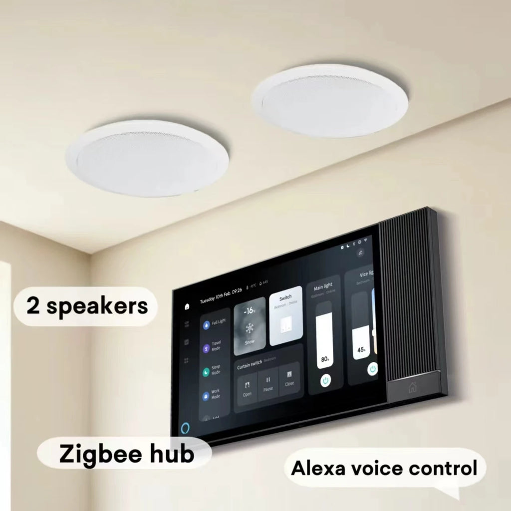 Tianlai MAX8 Wall Amplifier Smart Home Devices Touch Control Panel Home Zigbee Electric 2 Way Smart Switch