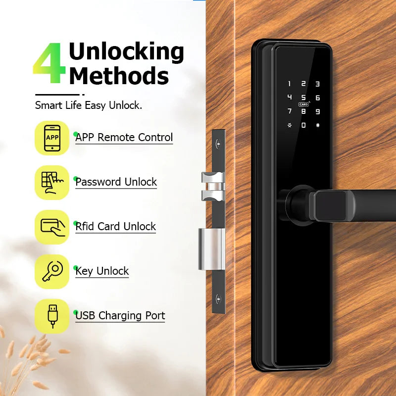Manufacturer Low Price Smart Entry Door Lock Keyless Golden Supplier Lock Door Smart Gate Outdoor Digital Lock for Hone
