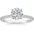 OAHLAN Fine Jewelry Women's 1.2 CT Round Cut Moissanite Engagement Rings Luxury S925 Sterling Silver Rings for Wedding Gift