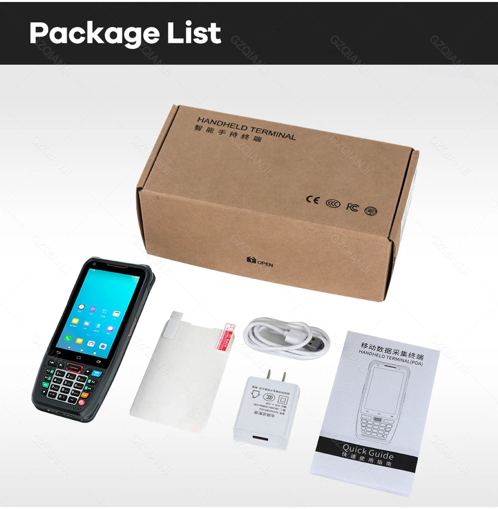 Android 10 Handheld Terminal PDA Honeywell Barcode Scanner 1D 2D Scanner Portable Data Collector with 4G WiFi Bluetooth NFC