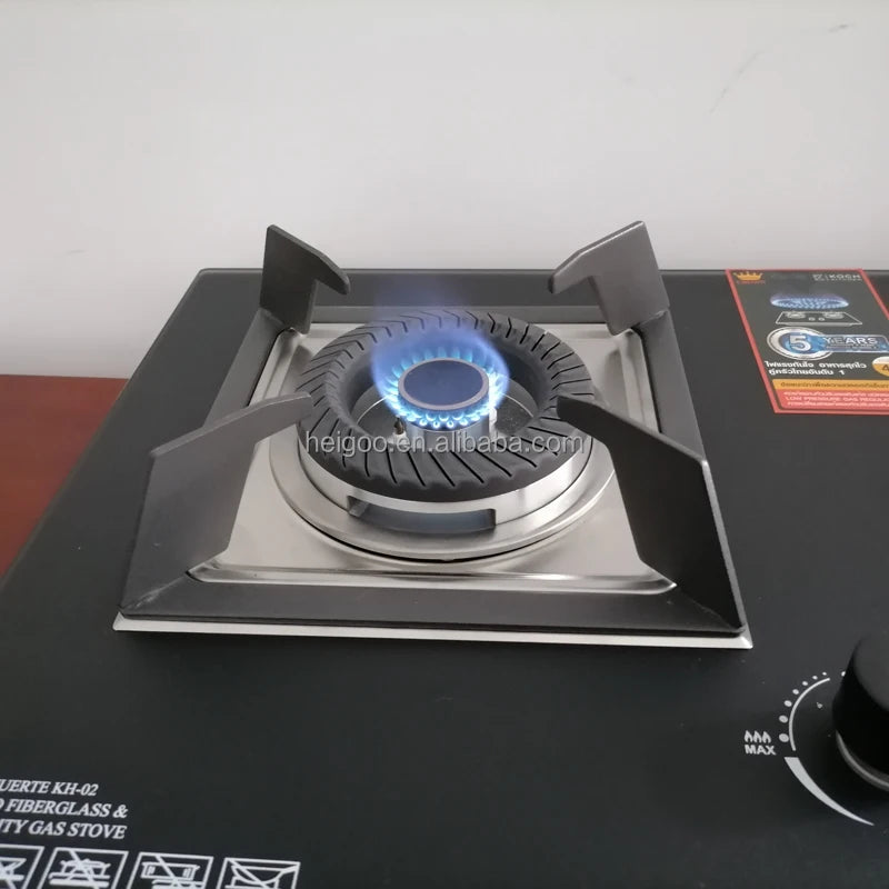High Quality Indoor Built in Tempered Glass Honeycomb Burner Gas Stove
