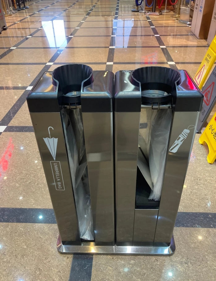 Modern Design Automatic Wet Umbrella Wrapping Machine Double Chute with 200pcs Free Plastic Bags for Wet Umbrella Bagging