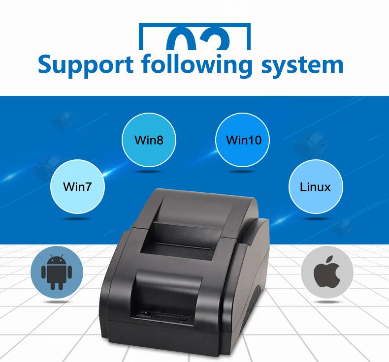 High-Quality 58mm Thermal Printer Bill Receipt Machine with 90mm/s Printing Speed USB Interface for Wholesale