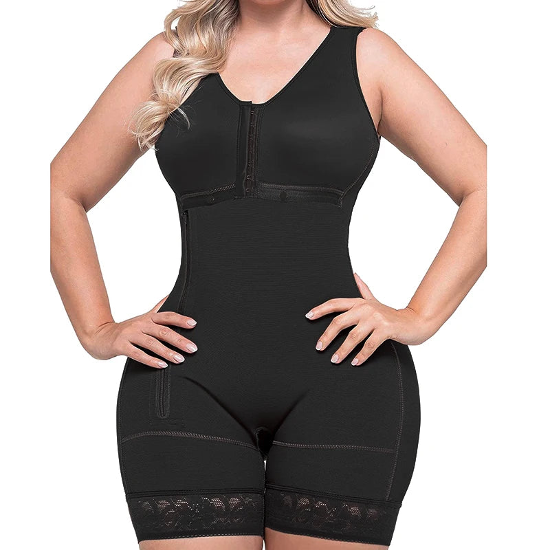 Zipper Open Crotch Fajas Shapewear Flat Stomach Slimming Garment Post Op Liposuction Original Colombian Girdle Corset for Women
