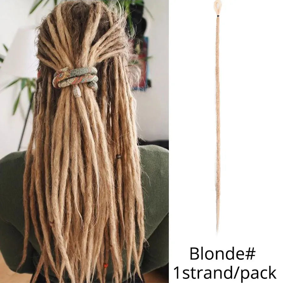 20"36Inch 5Strands Handmade Dreadlocks Extensions Ombre Synthetic Dreads Dreadlocks Twist Braiding Hair Reggae Dreads Braids 