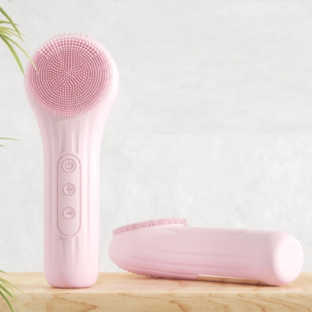 Electric Silicone Facial Cleansing Scrubber Face Skin Deep Cleaning Brush