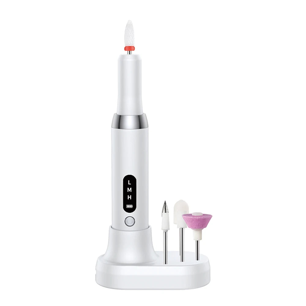 Electric Nail Drill File for Acrylic Gel Dip Powder Nails Portable Nail Drill Machine Kit Manicure Pedicure Tools Polishing Set