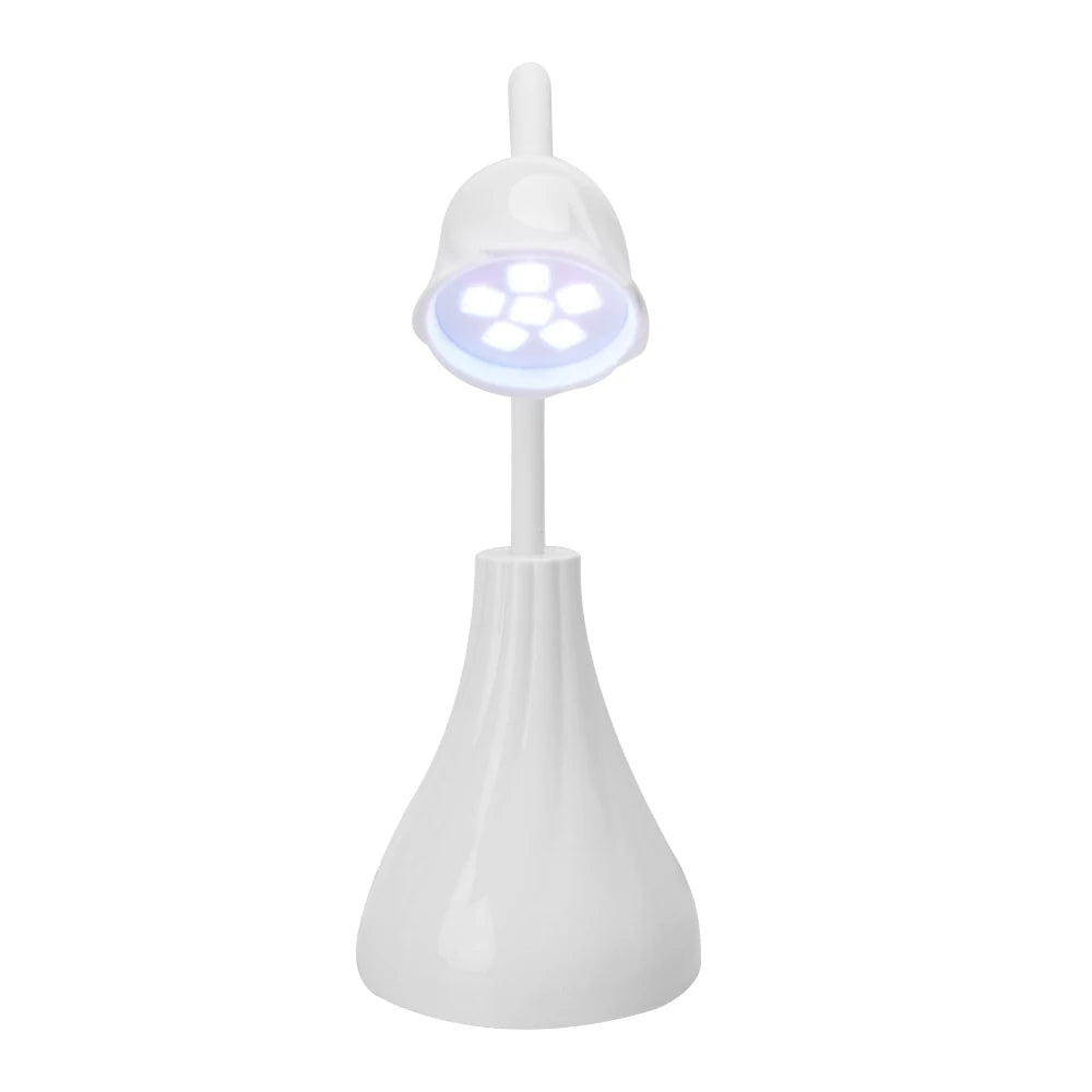 UV LED Nail Lamp Portable Mini Lotus Hands Free Light Rotatable Nail Dryer Quick Dry Nail Gel Polish Curing Lamp