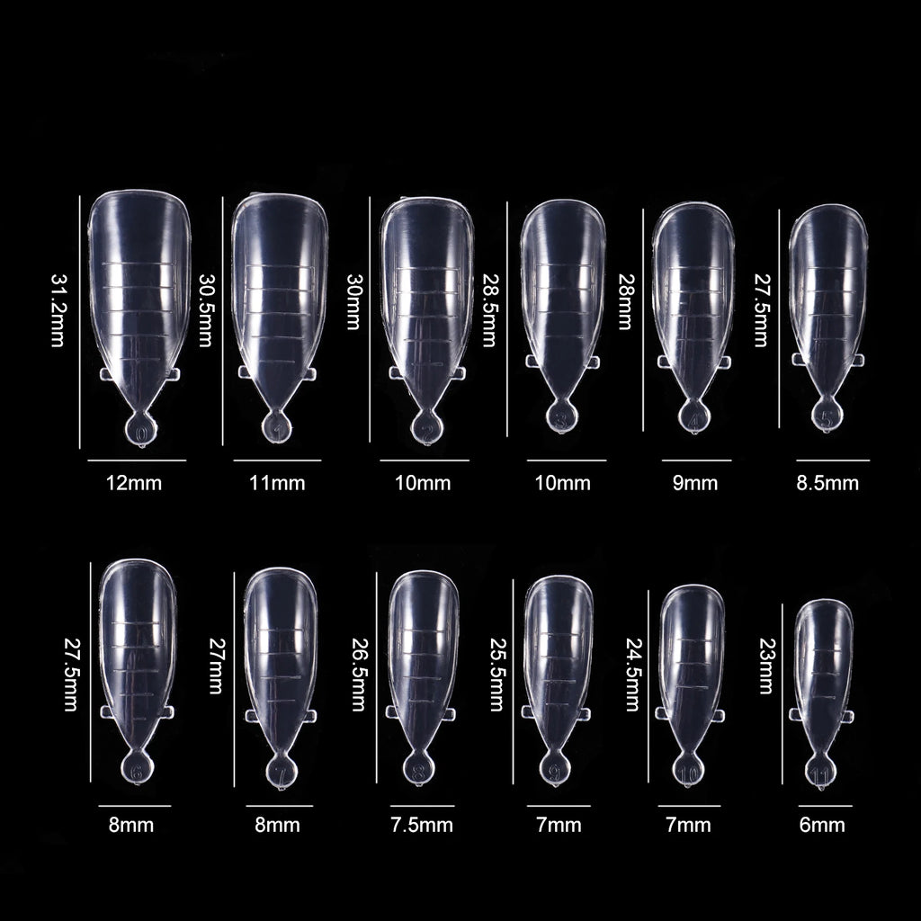 BNG Top Forms for Nails Dual Forms Nails Forms for Extension Full Cover Quick Building Gel Mold Tips Poly Nail Gel Mold