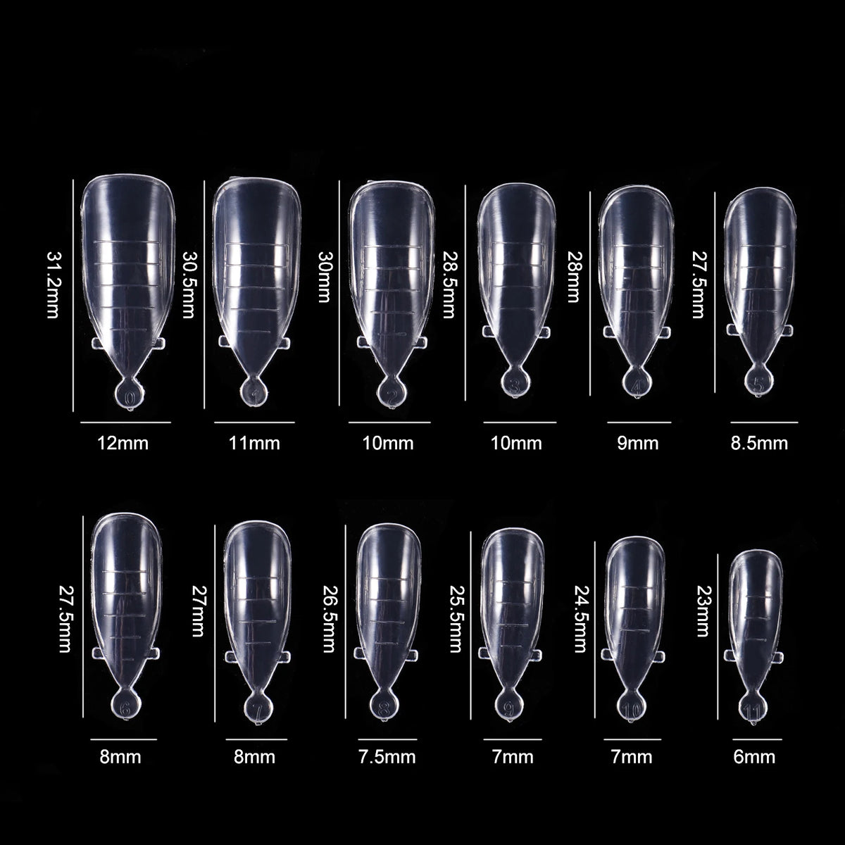 BNG Top Forms for Nails Dual Forms Nails Forms for Extension Full Cover Quick Building Gel Mold Tips Poly Nail Gel Mold