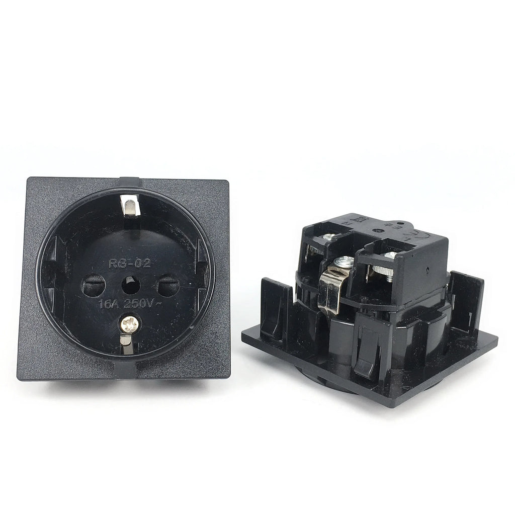 Europe socket embedded industrial outlet Inverter output socket EU universal electrical Russia,South Korea AC power connector16A