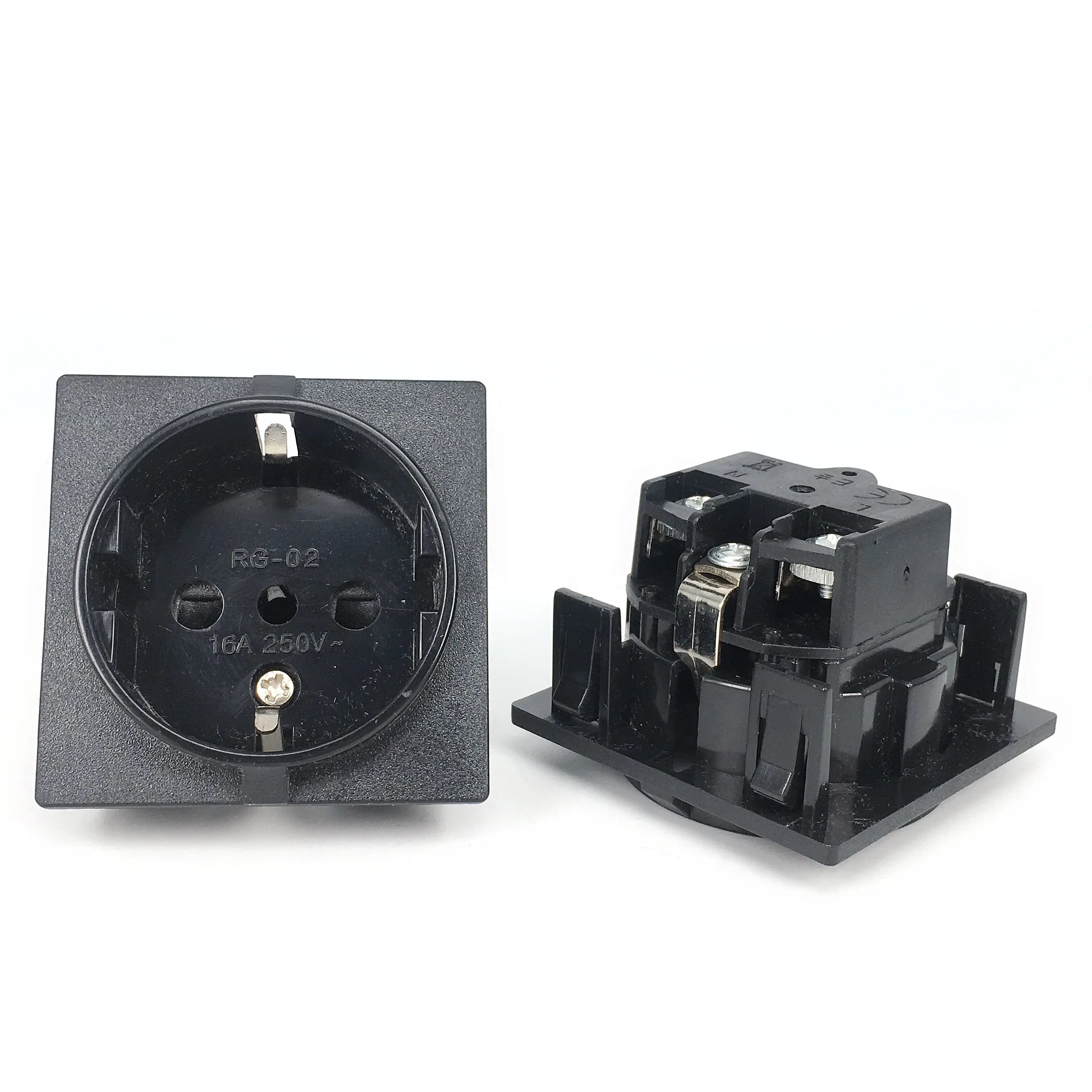Europe socket embedded industrial outlet Inverter output socket EU universal electrical Russia,South Korea AC power connector16A