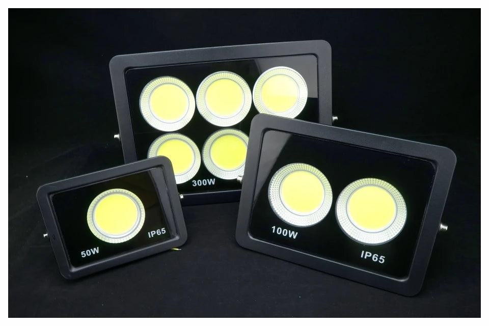 LED COB Floodlight 300W 200W 100W 50W Flood Light Outdoor Lighting 220V Spotlight IP65 Modern Waterproof Outdoor Led Garden Lamp