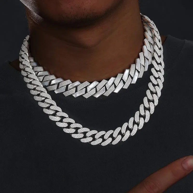 IGI Certified Lab Grown Diamond Cuban Link Chain Necklace Men Women Hip Hop Style Iced Out Fine Vvs Created Diamond Bracelet